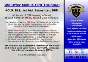 We Offer Mobile CPR Training!