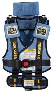 The Ride Safer is a Federally approved child passenger restraint.