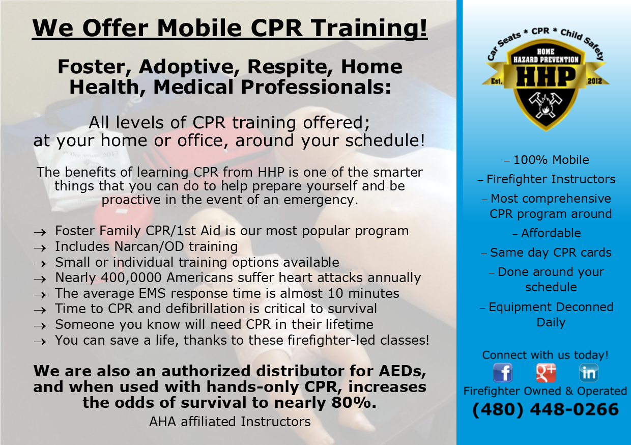 We Offer Mobile CPR Training!