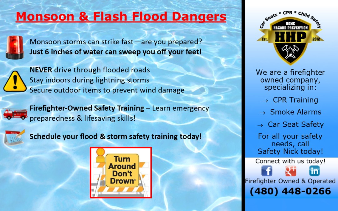 Monsoon Season & Flash Flood Dangers